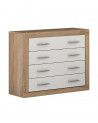 Cómoda dormitorio de 4 cajones JANA