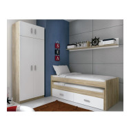 Cama compacta CHASE con cama extra + 2 cajones