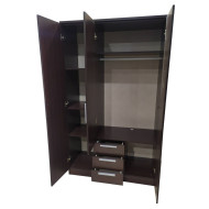 Armario ropero CUBE 3 puertas + 3 cajones