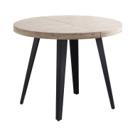 Mesa comedor redonda extensible industrial SKADI