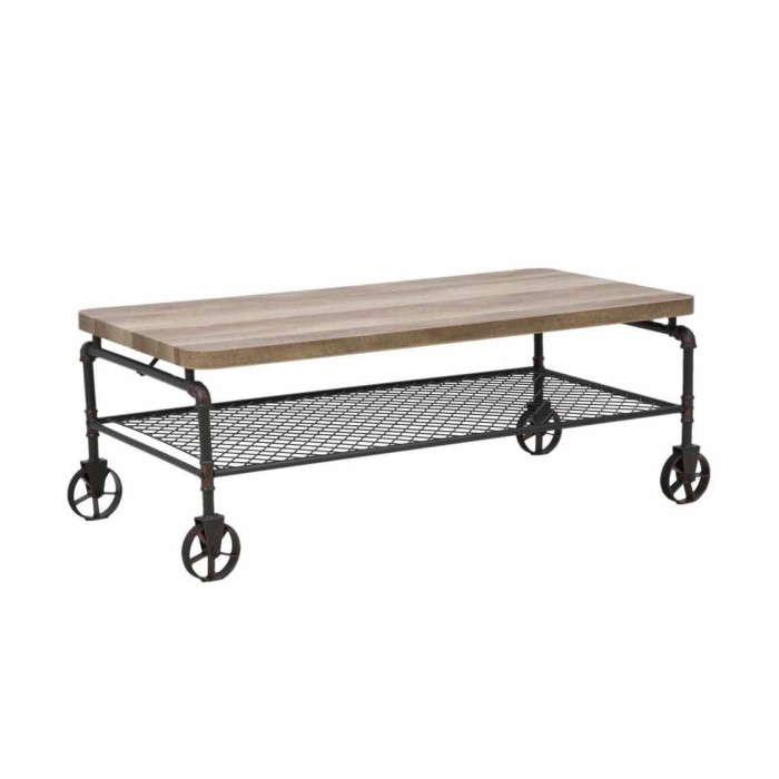 Mesa de centro Mateo - Mesa de centro rústica industrial