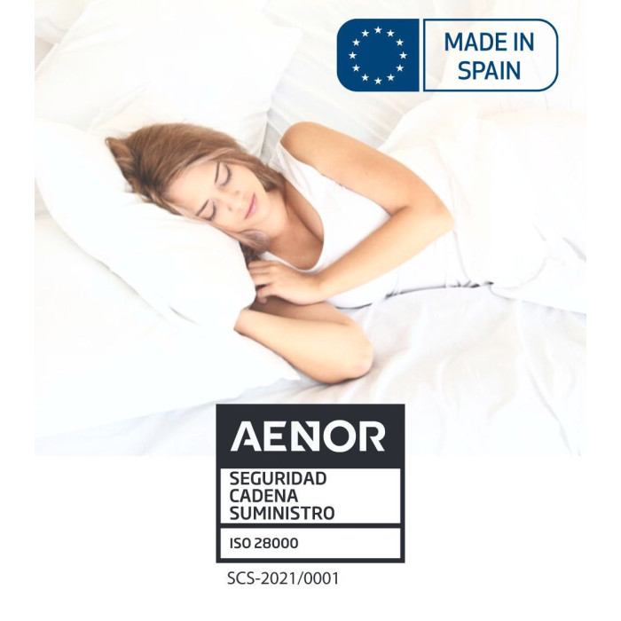 Cubre colchón reversible Alisa - Microfibra hipoalergénico