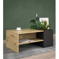 Mesa centro industrial con macetero AOKI