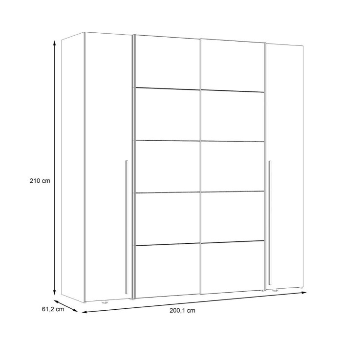 Armario ropero extra grande ARAGON