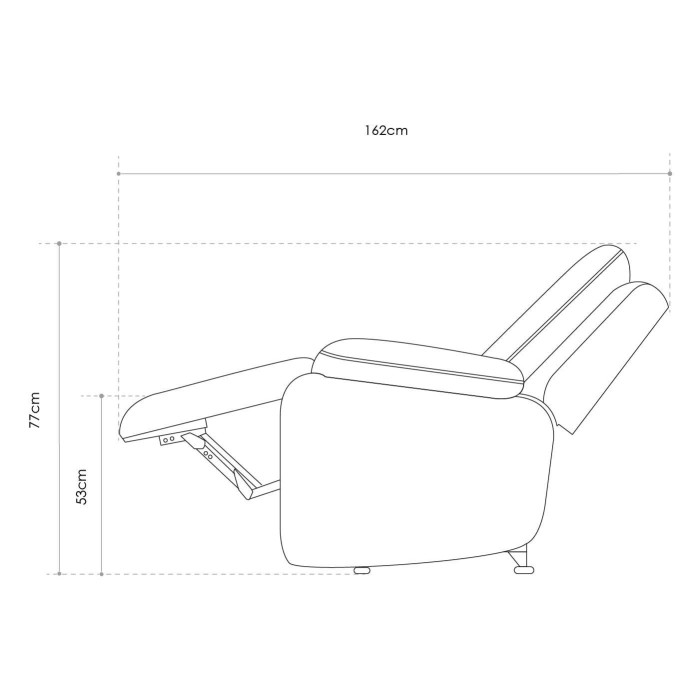Sofá relax 2 plazas REIMON, sofá reclinable