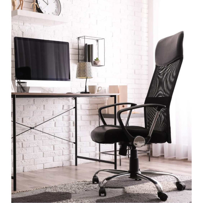 Silla de escritorio Jasper, ergonómica y tapizada