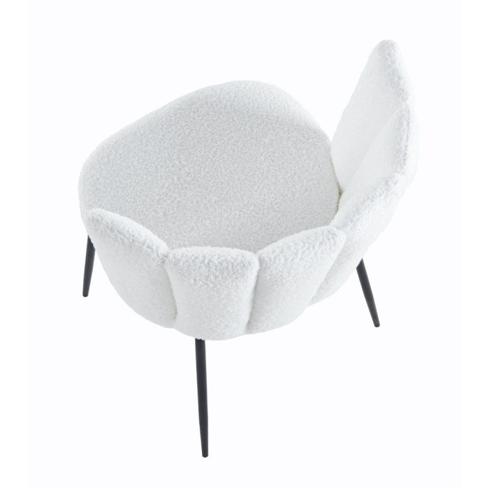 Pack de 4 sillas de comedor de borreguito NERTA