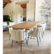 Pack de 4 sillas de comedor de borreguito NERTA