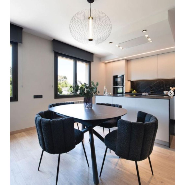 Pack de 4 sillas de comedor de borreguito NERTA