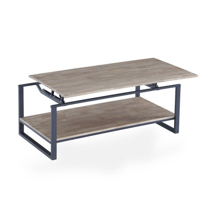 Mesa centro elevable estilo industrial JARED