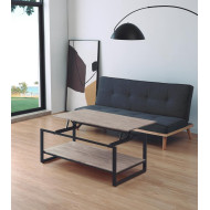 Mesa centro elevable estilo industrial JARED