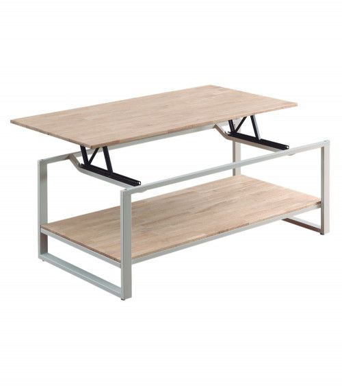 Mesa centro elevable estilo industrial JARED