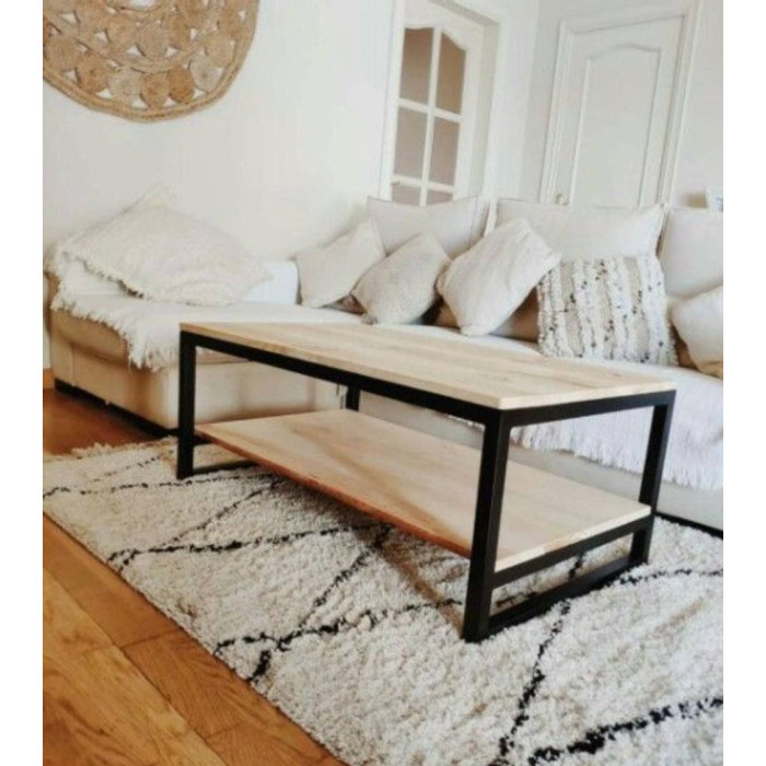 Mesa centro elevable estilo industrial JARED