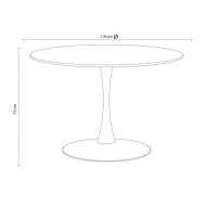 Mesa comedor cocina redonda CHIARA