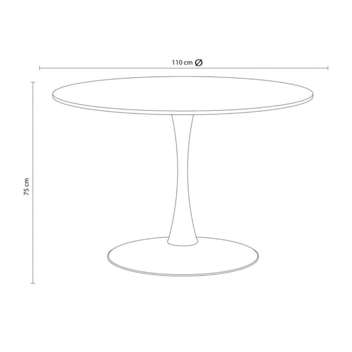 Mesa comedor cocina redonda CHIARA