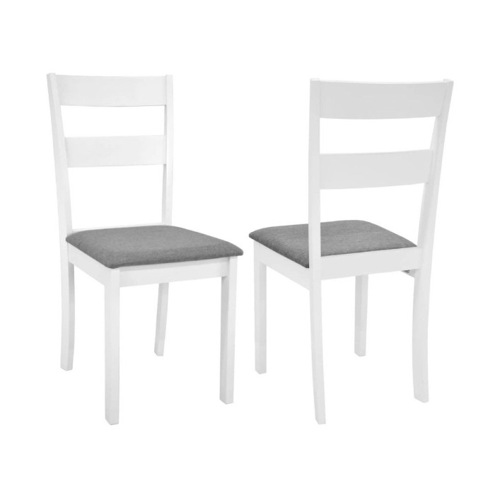 Pack 2 sillas blancas de cocina o comedor Seattle
