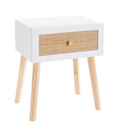 Mesita de noche de ratán SUSI