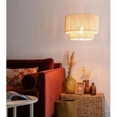 Lámpara de techo TEVA, diseño ratán | Cambia Tus Muebles