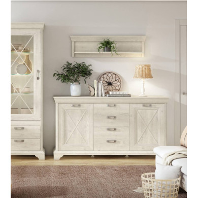 Estante de pared KAREN rústico moderno