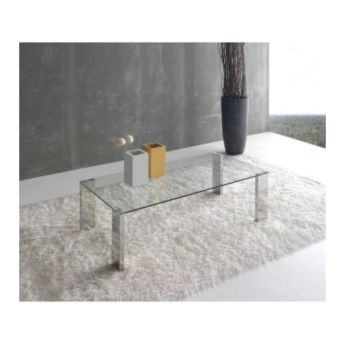 Mesa centro rectangular cristal CANNES