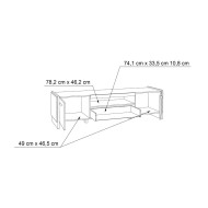 Mueble de TV de estilo industrial FRANK