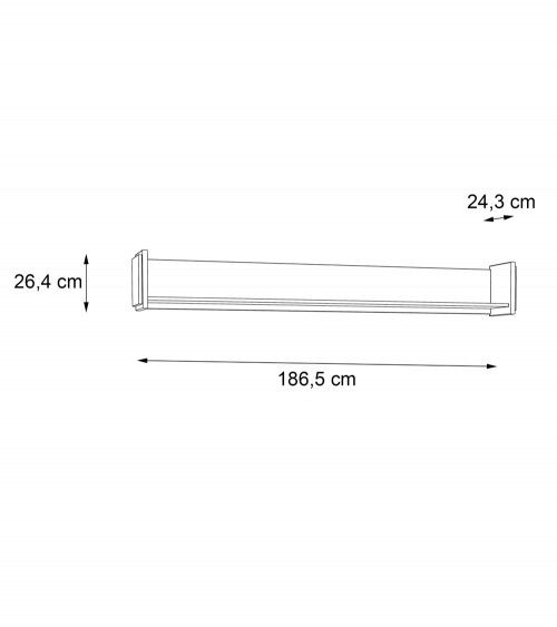 Estante de pared estilo industrial FRANK