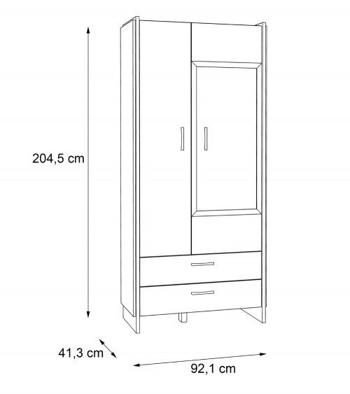 Vitrina alta industrial FRANK
