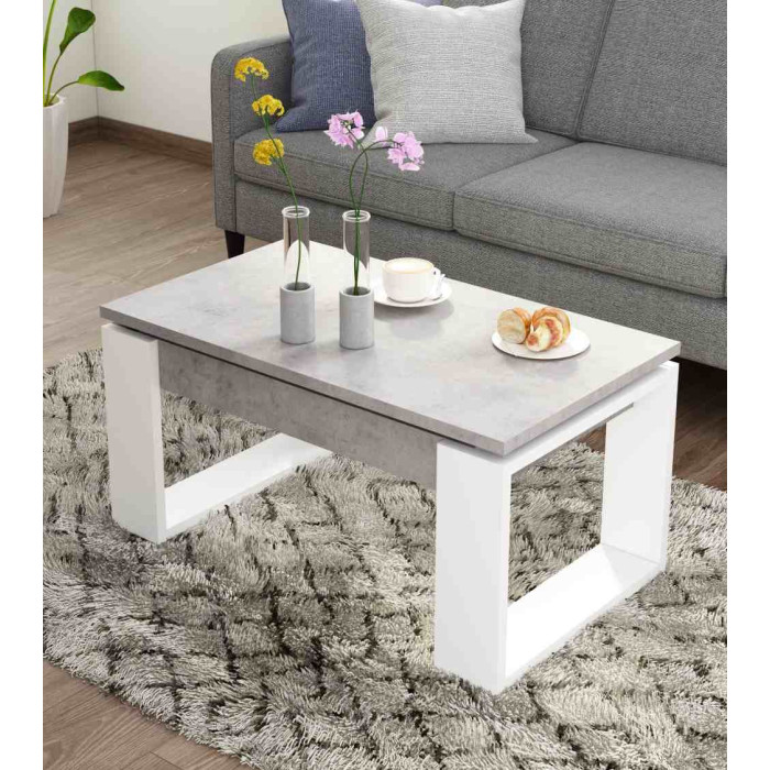 Mesa centro elevable RUBI estilo industrial | Cambia Tus Muebles