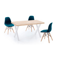 Mesa de comedor industrial DAREK pata X