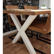 Mesa de comedor industrial DAREK pata X