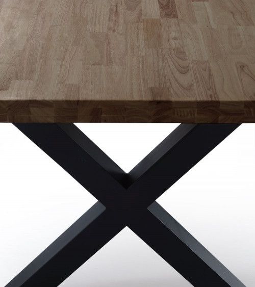 Mesa de comedor industrial DAREK pata X
