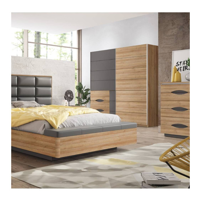 Armario 200 puertas correderas + cajonera SATURN | Cambia Tus Muebles