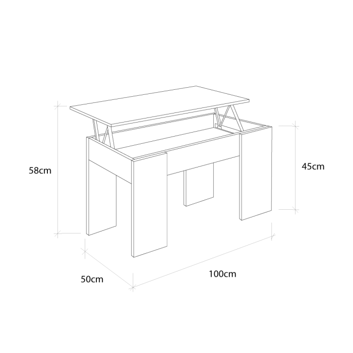 Mesa de centro elevable barata PREMIER 2