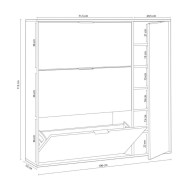 Zapatero 4 puertas KLAUS