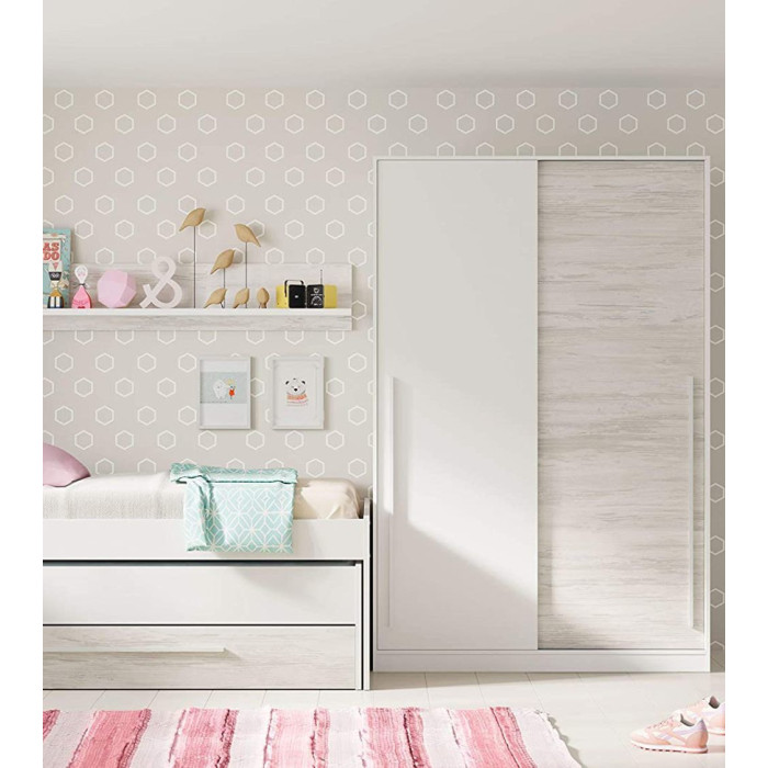 Armario ropero 120 cm puertas correderas BILLY