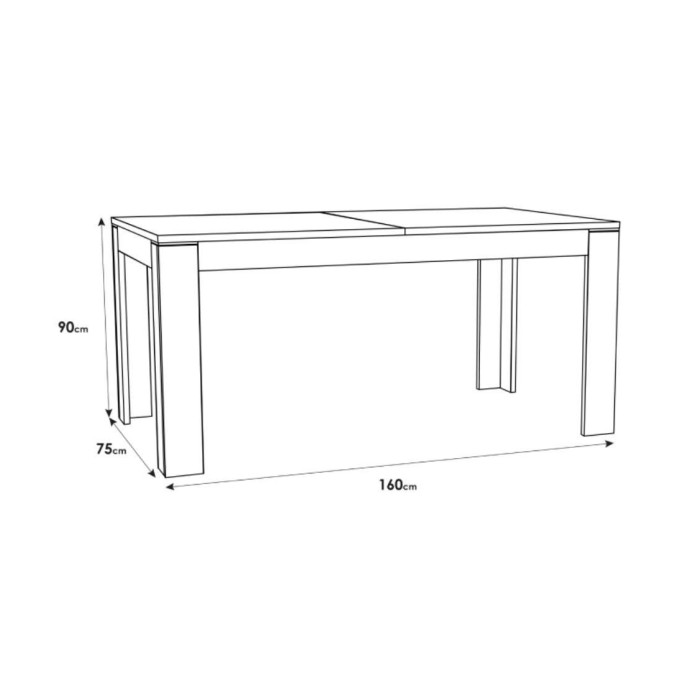 Mesa de comedor extensible YUKON