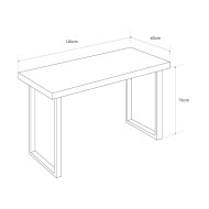 Mesa de estudio DAREK - Escritorio auxiliar industrial