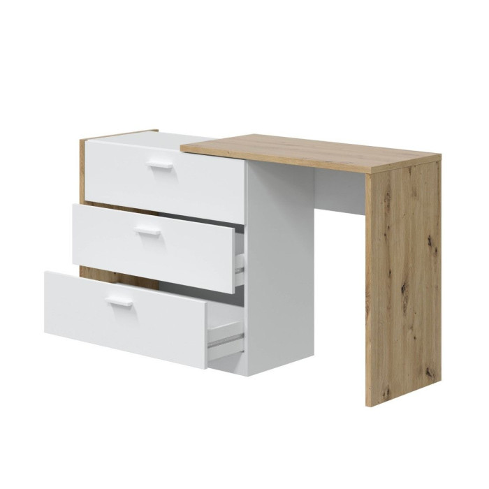 Cómoda 3 cajones con escritorio CORY