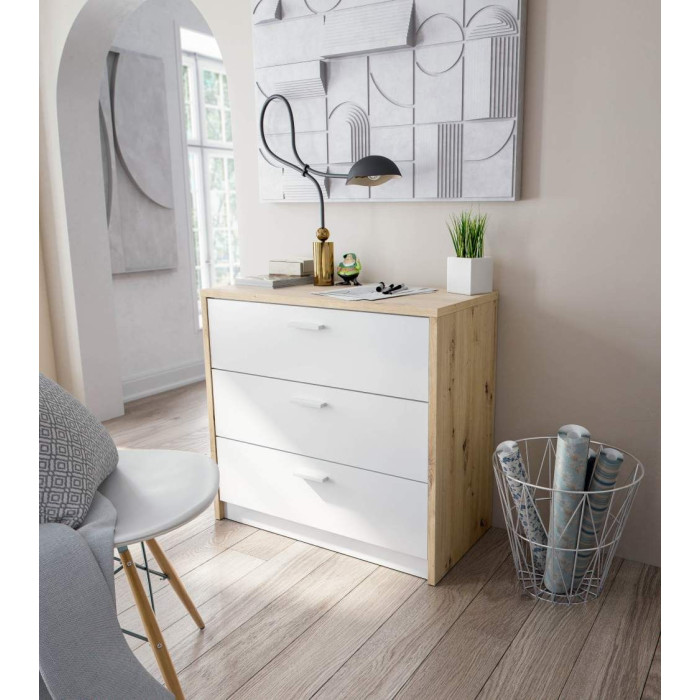Cómoda 3 cajones con escritorio CORY