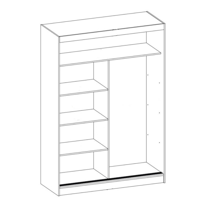 Armario 2 puertas correderas 150 cm JANGO