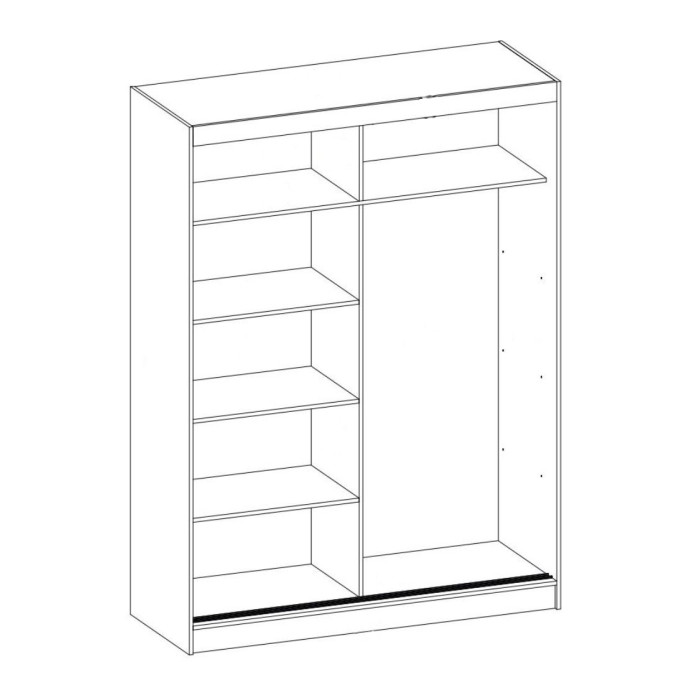 Armario 2 puertas correderas 180 cm JANGO