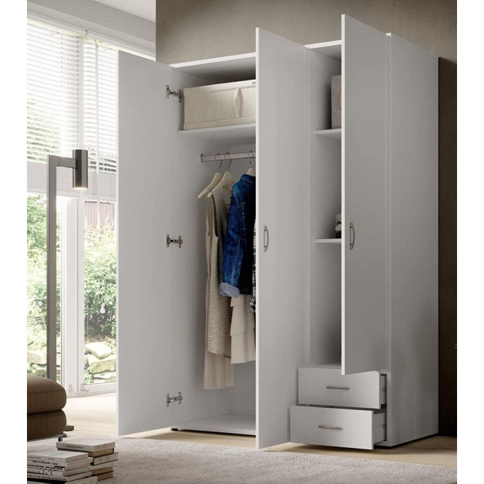 Armario 3 puertas + 2 cajones KALEB