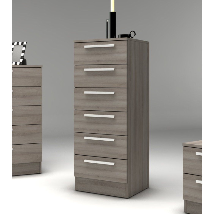 Sinfonier de 6 cajones CUBE - Cómoda alta moderna