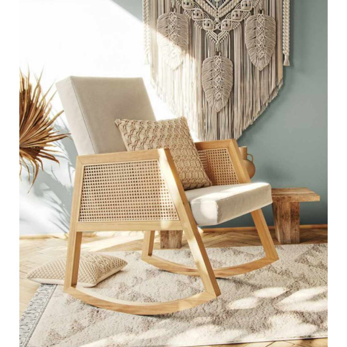 Butaca mecedora ratán SOFIA