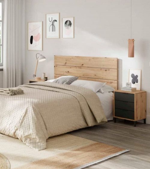 Cabecero 160 cm + 2 mesitas noche ELDA