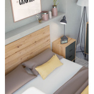 Cabecero 160 cm + 2 mesitas noche ELDA