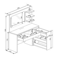 Tocador con espejo GRACE