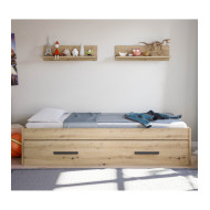 Cama nido juvenil + 2 estantes ELDA