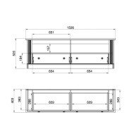 Mueble de TV blanco MARKLE