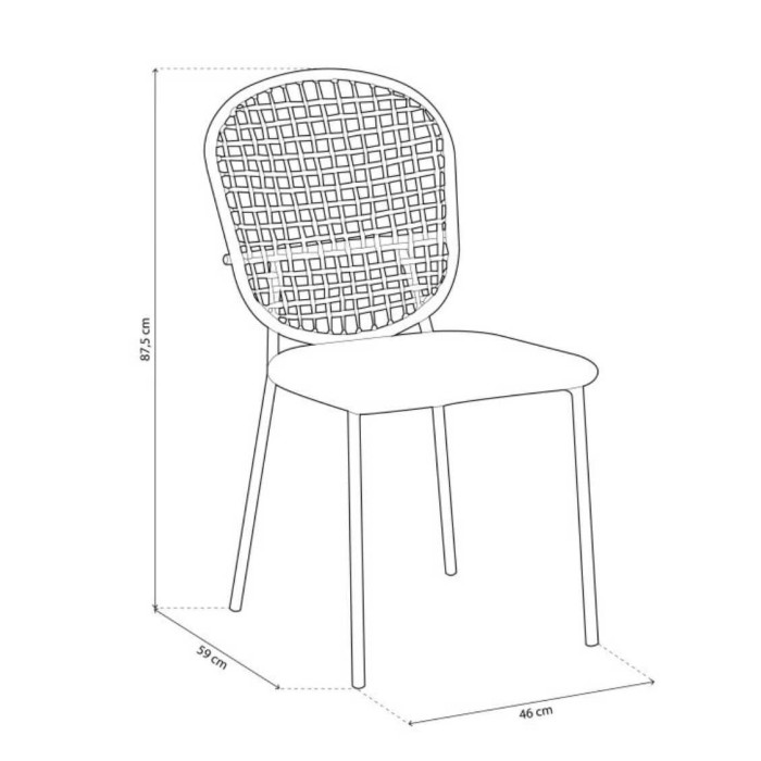 Pack 4 sillas comedor KIRI